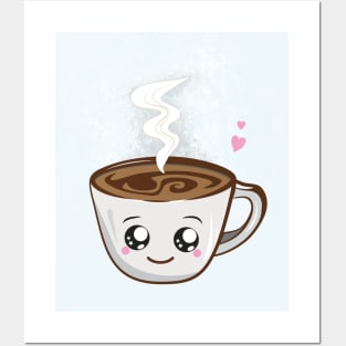 Cute cup of coffee Posters and Art